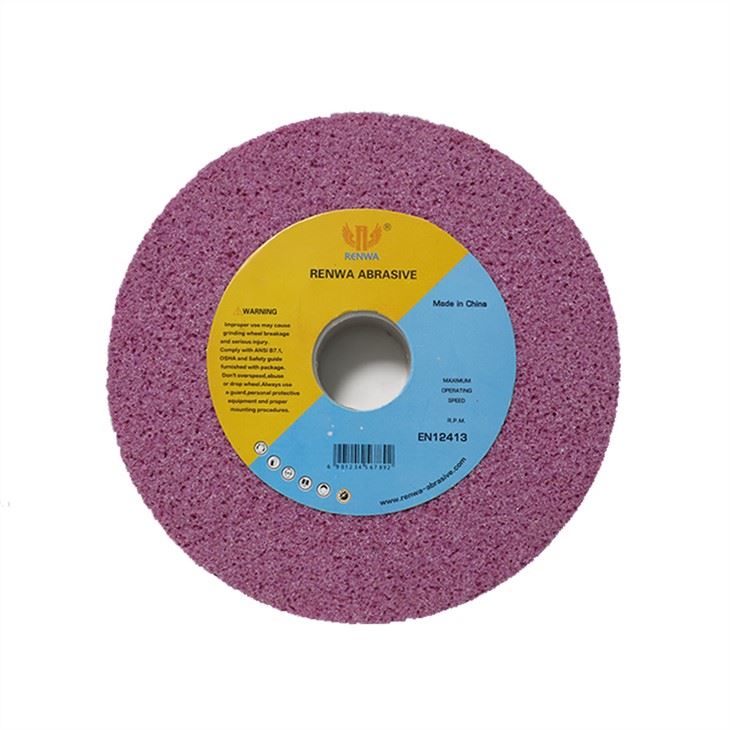 Roda Pengisar Aluminium Oksida Merah Muda